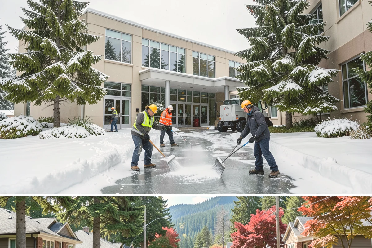 Slush Removal in Hunts Point, King County, WA - Slush removal is most frequent from November through February whenever snow falls onto pavement warm enough to partly melt it.