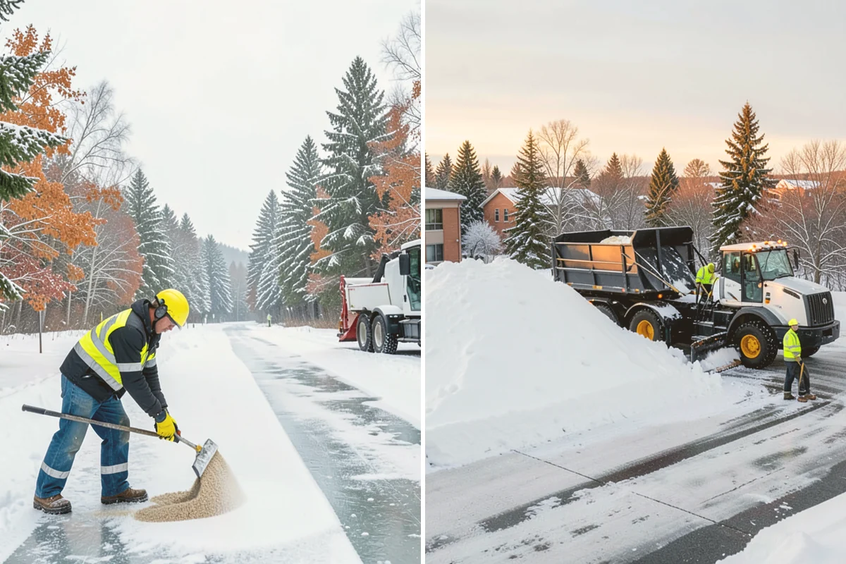 Slush Removal in Index, Snohomish County, WA - Push and scrape slush from drive lanes and walkways