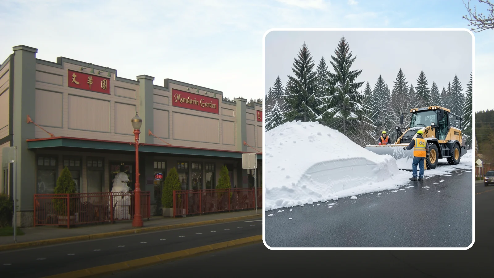 Slush Removal in Issaquah, King County, WA - We remove the messy slush that forms when Western Washington snow meets our marginal freezing temperatures.