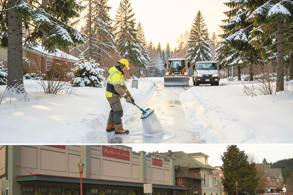 Slush Removal in Issaquah, King County, WA - Slush removal is most frequent from November through February whenever snow falls onto pavement warm enough to partly melt it.