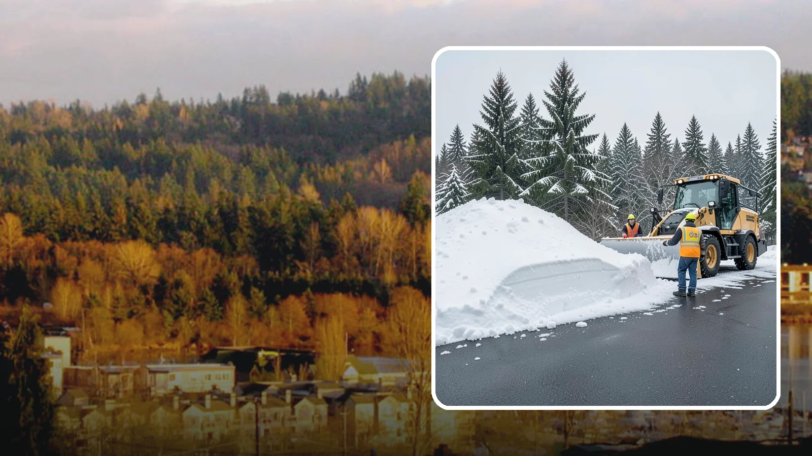 Slush Removal in Kenmore, King County, WA - We remove the messy slush that forms when Western Washington snow meets our marginal freezing temperatures.