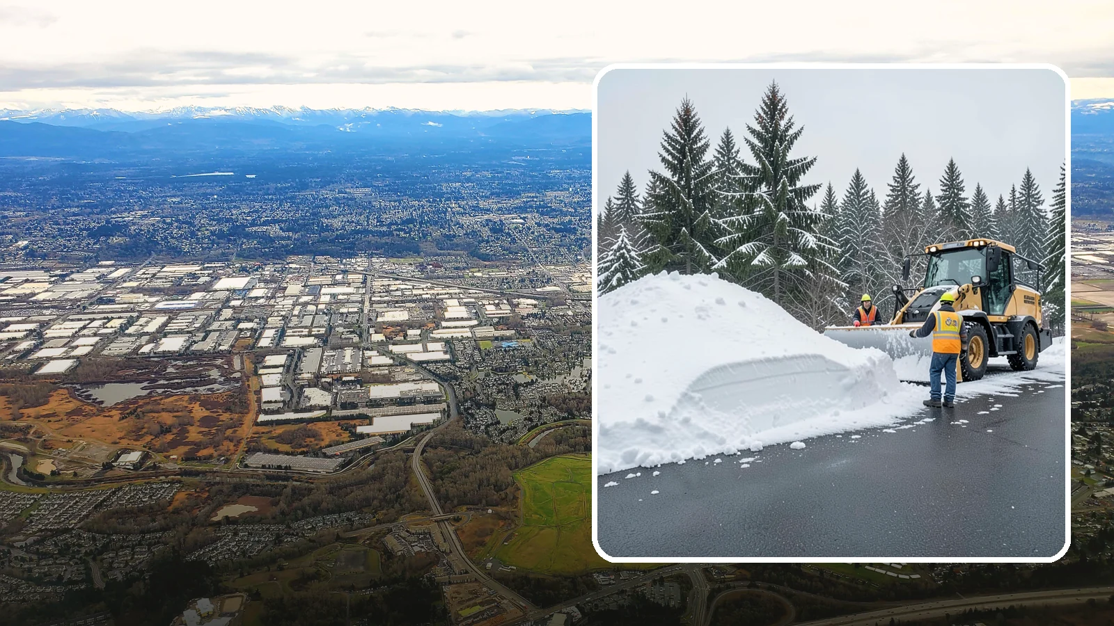 Slush Removal in Kent, King County, WA - We remove the messy slush that forms when Western Washington snow meets our marginal freezing temperatures.