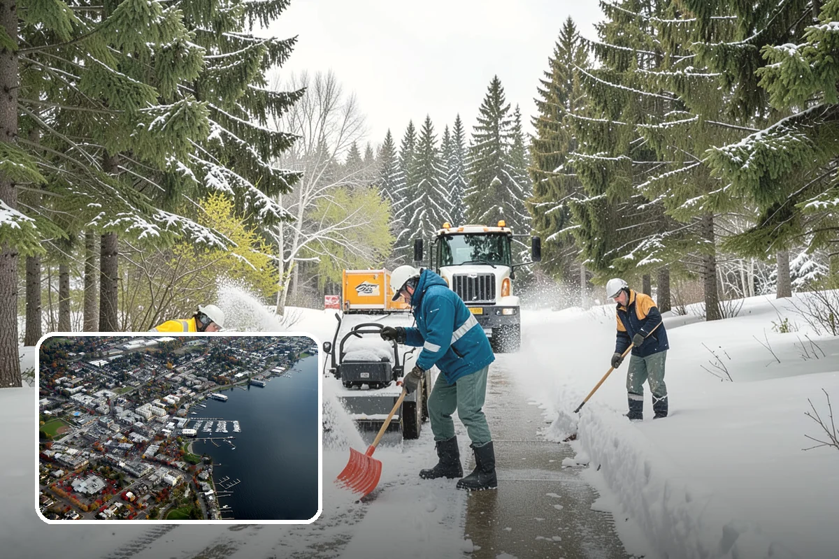Slush Removal in Kirkland, King County, WA - Removal of waterlogged slush before it tracks indoors or refreezes