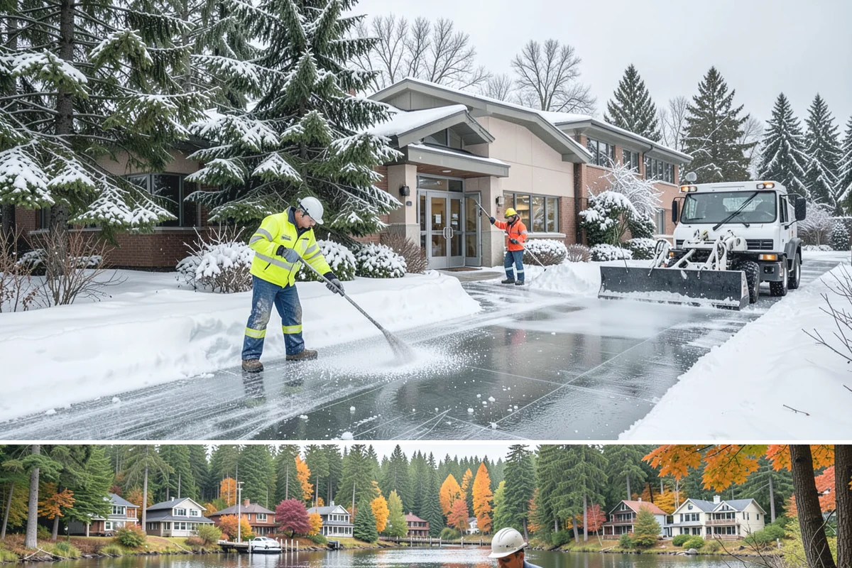 Slush Removal in La Conner, Skagit County, WA - Slush removal is most frequent from November through February whenever snow falls onto pavement warm enough to partly melt it.