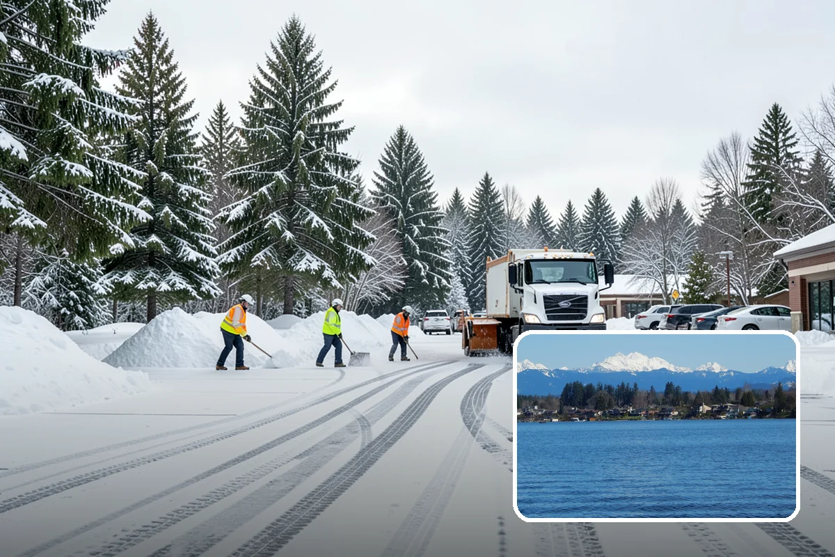 Slush Removal in Lake Stevens, Snohomish County, WA - Removal of waterlogged slush before it tracks indoors or refreezes