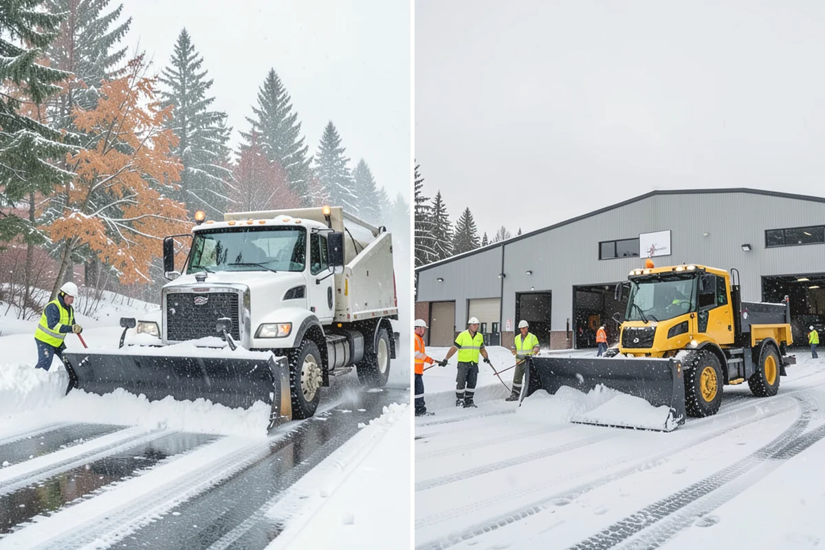 Slush Removal in Lake Stevens, Snohomish County, WA - Push and scrape slush from drive lanes and walkways