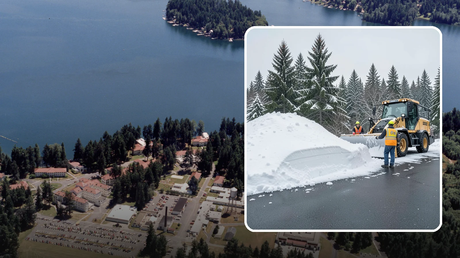Slush Removal in Lakewood, Pierce County, WA - We remove the messy slush that forms when Western Washington snow meets our marginal freezing temperatures.
