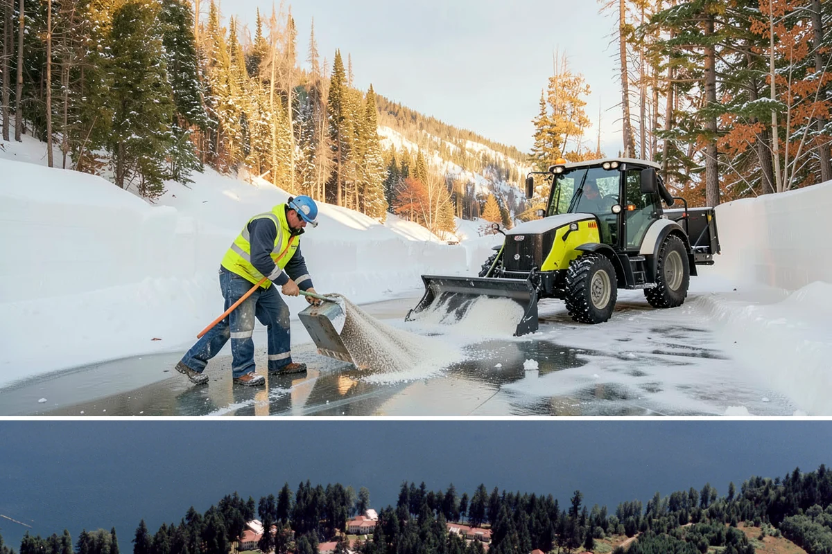 Slush Removal in Lakewood, Pierce County, WA - Slush removal is most frequent from November through February whenever snow falls onto pavement warm enough to partly melt it.