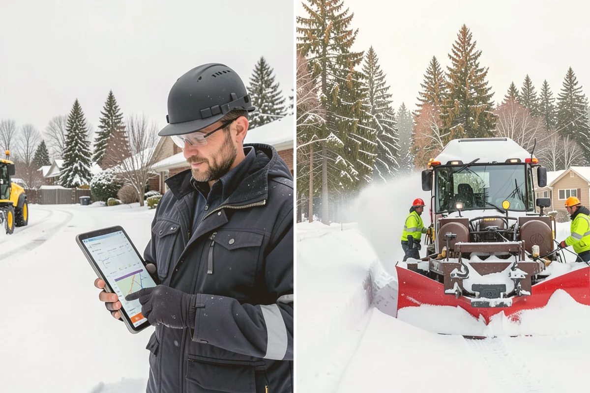 Slush Removal in Langley, Island County, WA - Push and scrape slush from drive lanes and walkways