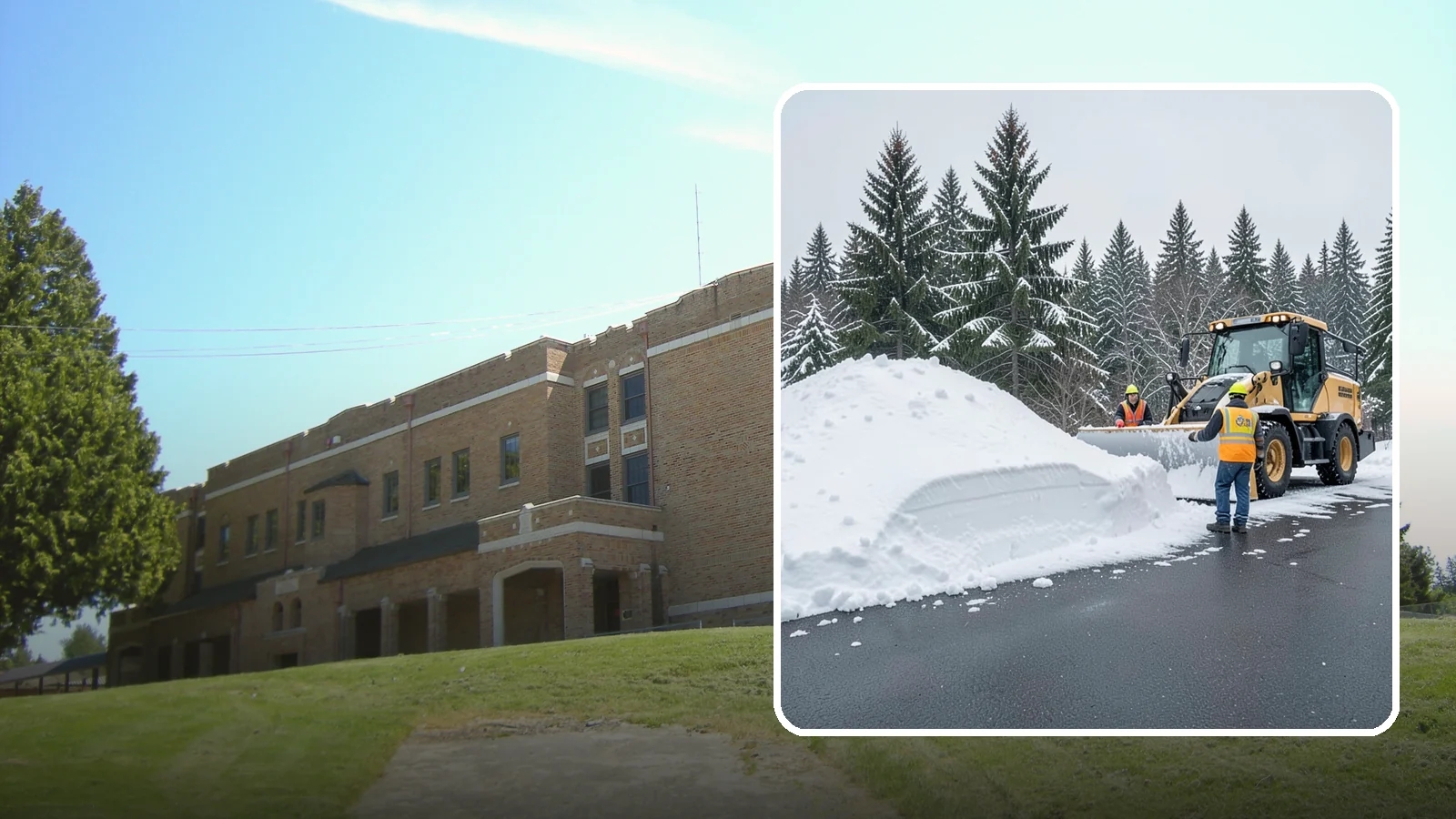 Slush Removal in Maple Valley, King County, WA - We remove the messy slush that forms when Western Washington snow meets our marginal freezing temperatures.