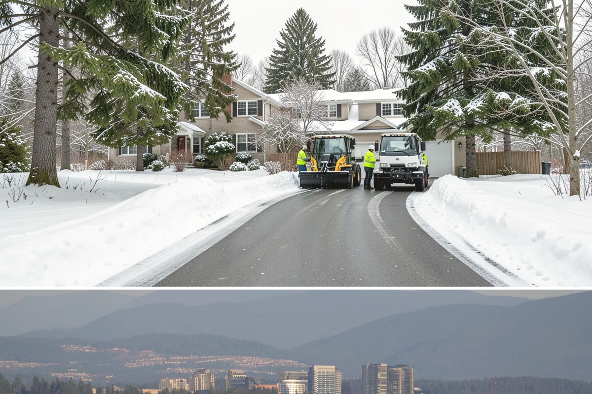 Slush Removal in Medina, King County, WA - Slush removal is most frequent from November through February whenever snow falls onto pavement warm enough to partly melt it.