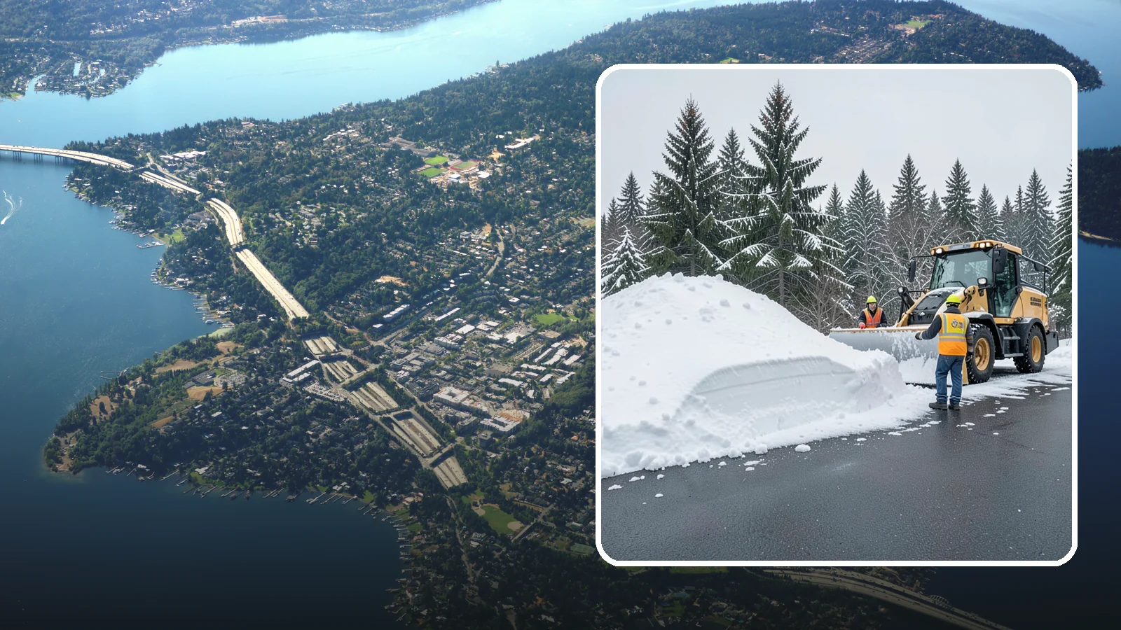 Slush Removal in Mercer Island, King County, WA - We remove the messy slush that forms when Western Washington snow meets our marginal freezing temperatures.