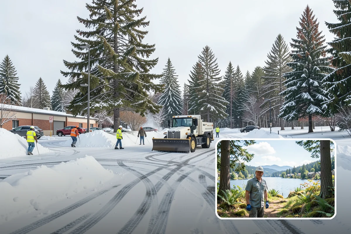 Slush Removal in Milton, King County, WA - Removal of waterlogged slush before it tracks indoors or refreezes