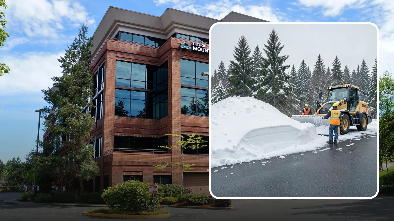 Slush Removal in Mountlake Terrace, Snohomish County, WA - We remove the messy slush that forms when Western Washington snow meets our marginal freezing temperatures.