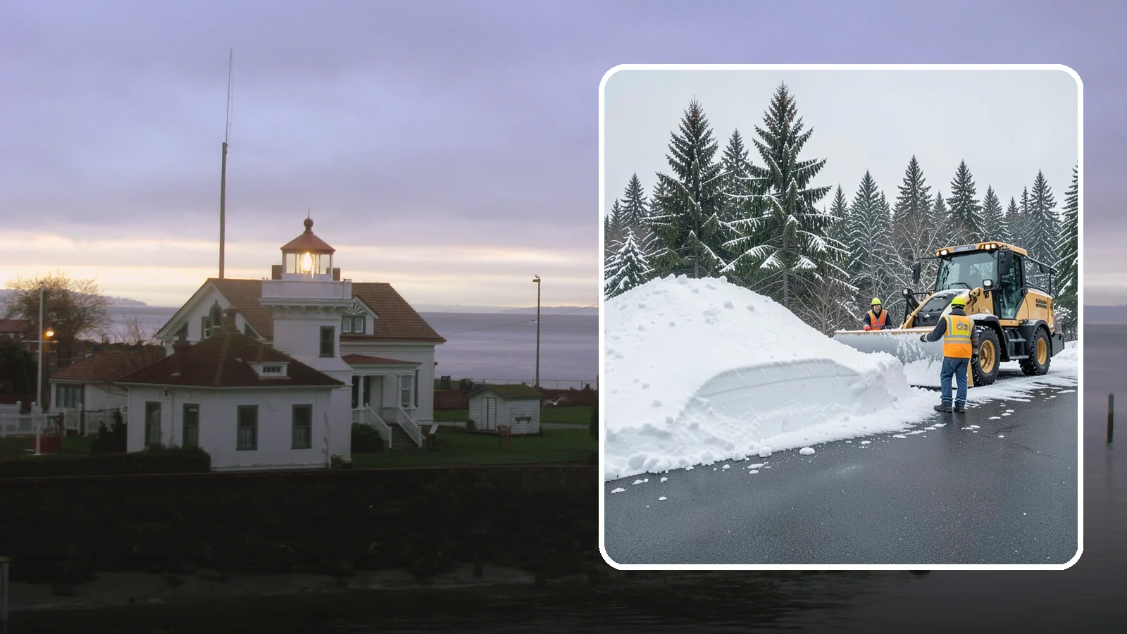 Slush Removal in Mukilteo, Snohomish County, WA - We remove the messy slush that forms when Western Washington snow meets our marginal freezing temperatures.