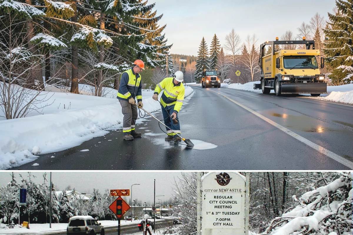 Slush Removal in Newcastle, King County, WA - Slush removal is most frequent from November through February whenever snow falls onto pavement warm enough to partly melt it.