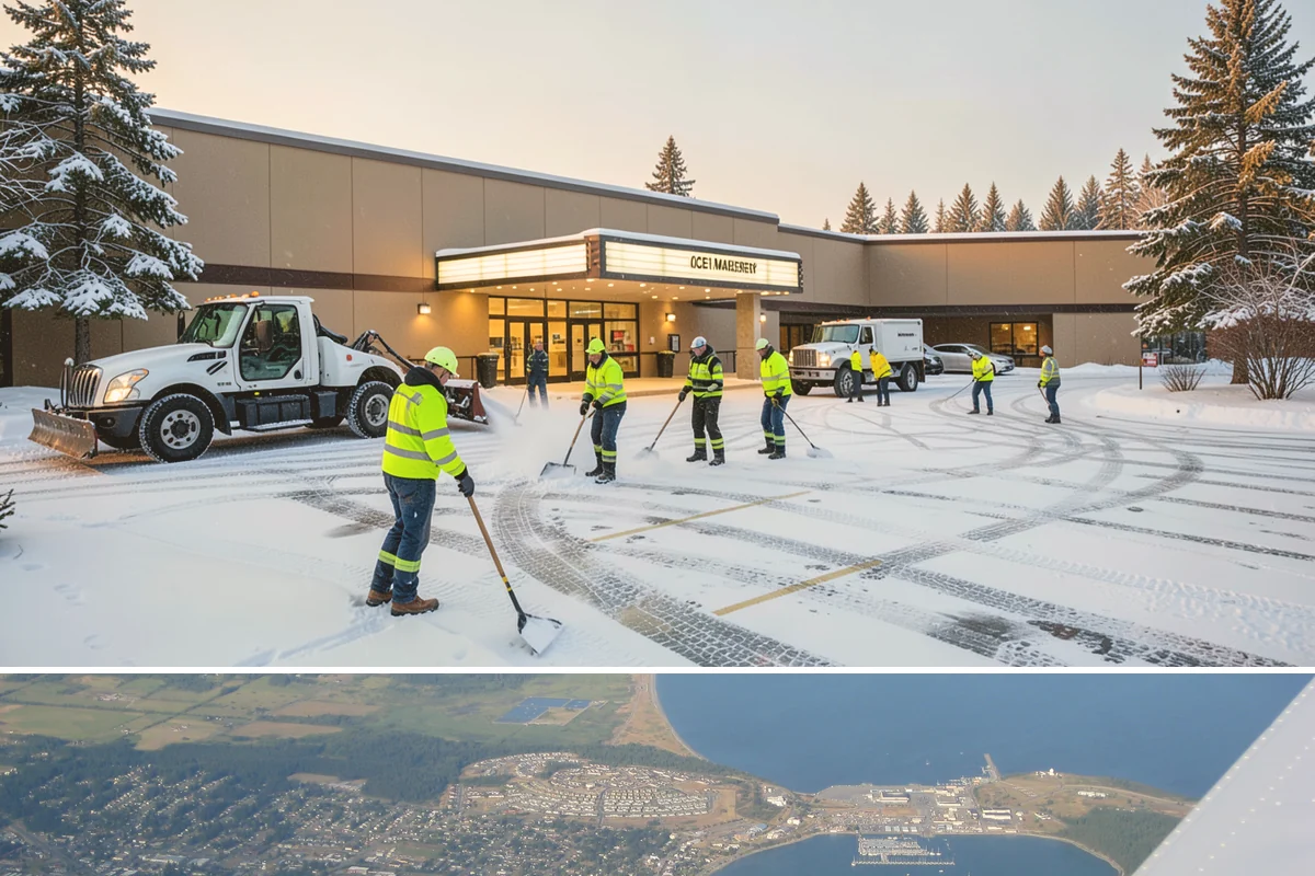 Slush Removal in Oak Harbor, Island County, WA - Slush removal is most frequent from November through February whenever snow falls onto pavement warm enough to partly melt it.