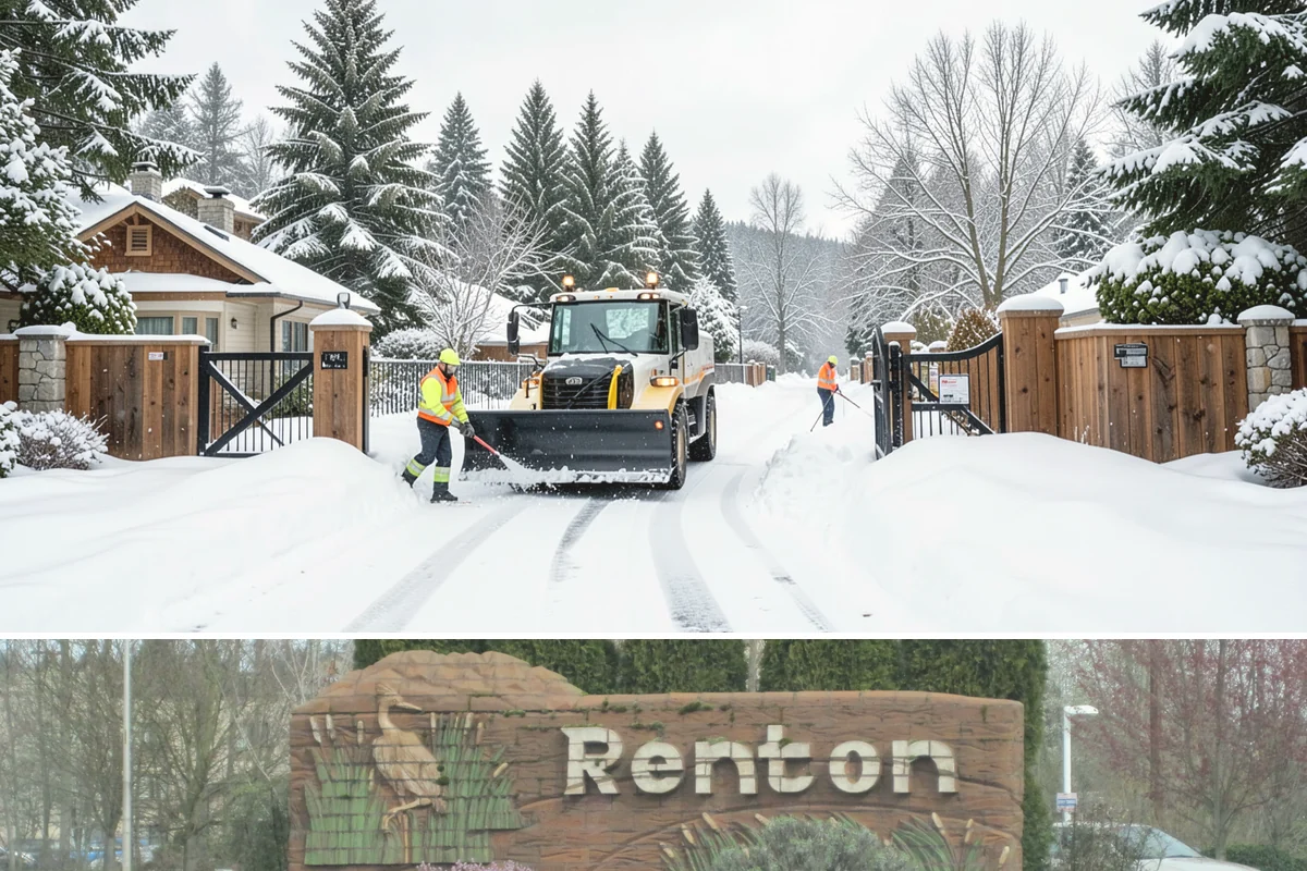 Slush Removal in Renton, King County, WA - Slush removal is most frequent from November through February whenever snow falls onto pavement warm enough to partly melt it.