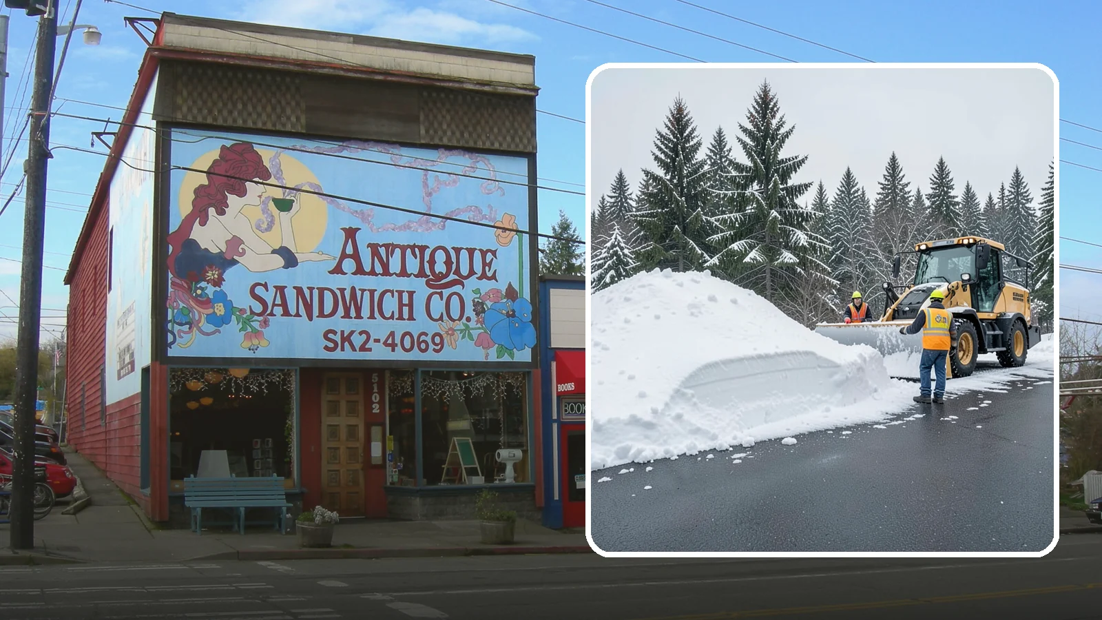 Slush Removal in Ruston, Pierce County, WA - We remove the messy slush that forms when Western Washington snow meets our marginal freezing temperatures.