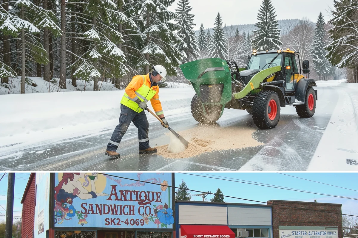 Slush Removal in Ruston, Pierce County, WA - Slush removal is most frequent from November through February whenever snow falls onto pavement warm enough to partly melt it.