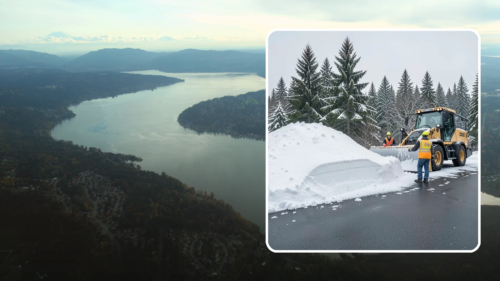 Slush Removal in Sammamish, King County, WA - We remove the messy slush that forms when Western Washington snow meets our marginal freezing temperatures.
