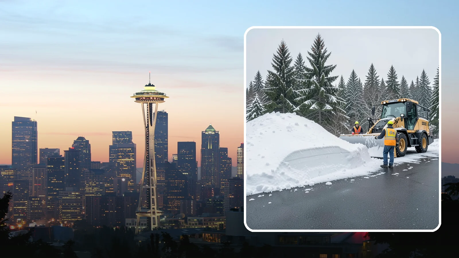 Slush Removal in Seattle, King County, WA - We remove the messy slush that forms when Western Washington snow meets our marginal freezing temperatures.