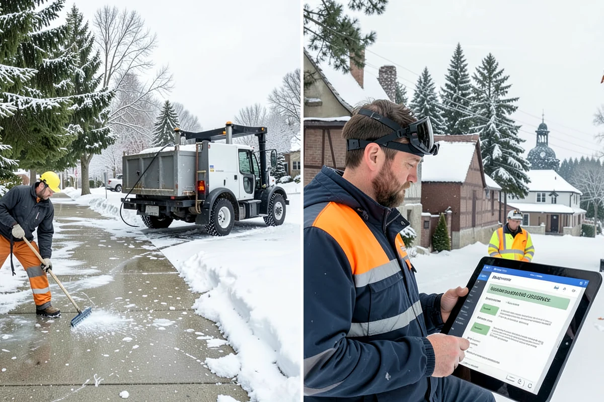 Slush Removal in Sedro-Woolley, Skagit County, WA - Push and scrape slush from drive lanes and walkways