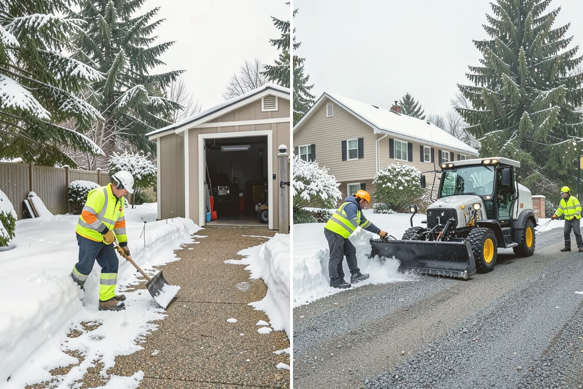 Slush Removal in Snohomish, Snohomish County, WA - Push and scrape slush from drive lanes and walkways