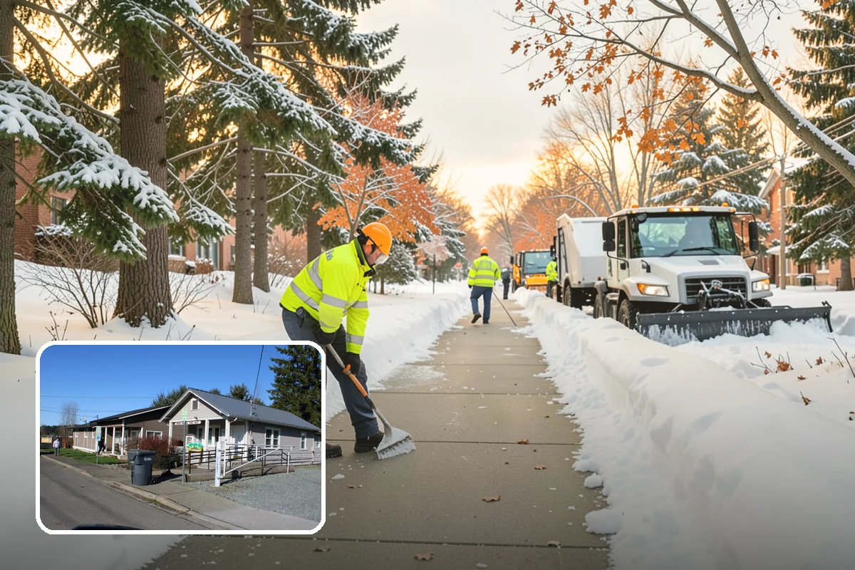 Slush Removal in South Prairie, Pierce County, WA - Removal of waterlogged slush before it tracks indoors or refreezes