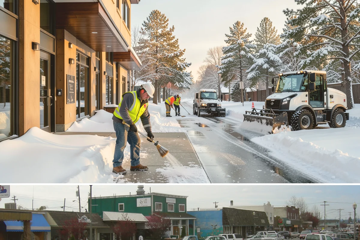 Slush Removal in Stanwood, Snohomish County, WA - Slush removal is most frequent from November through February whenever snow falls onto pavement warm enough to partly melt it.