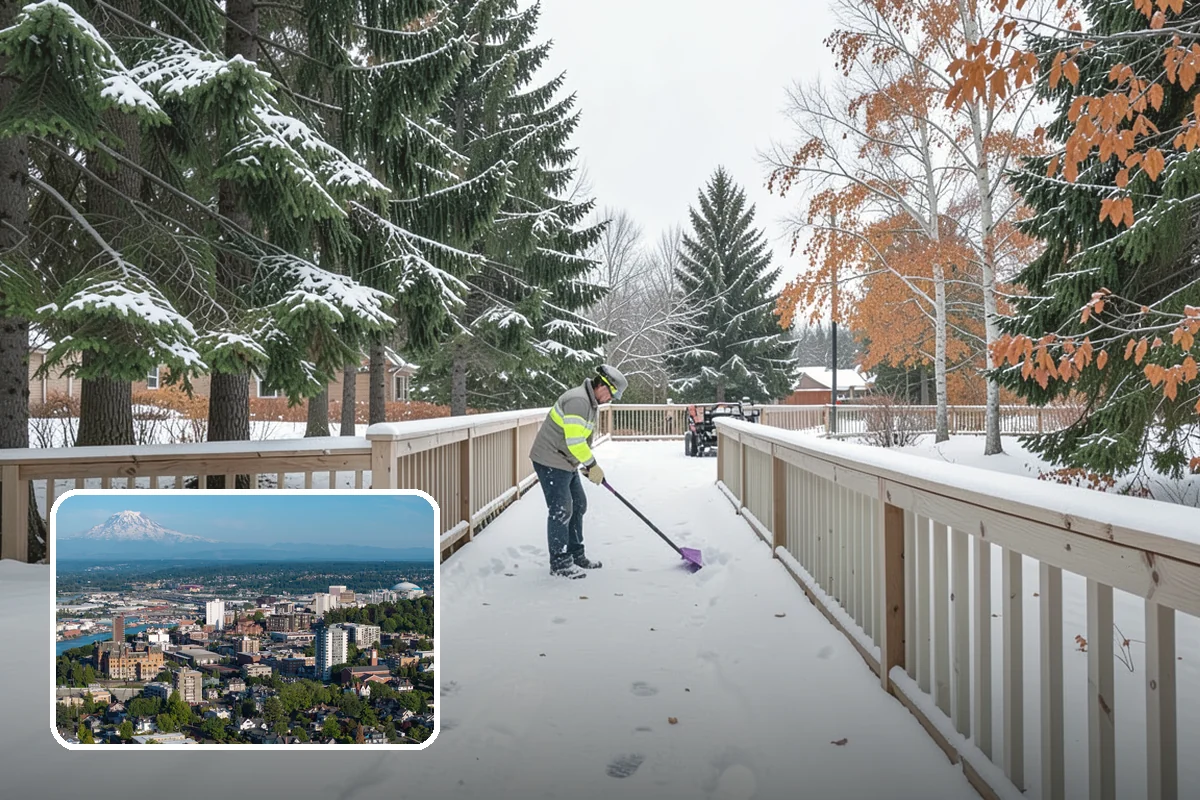 Slush Removal in Tacoma, Pierce County, WA - Removal of waterlogged slush before it tracks indoors or refreezes