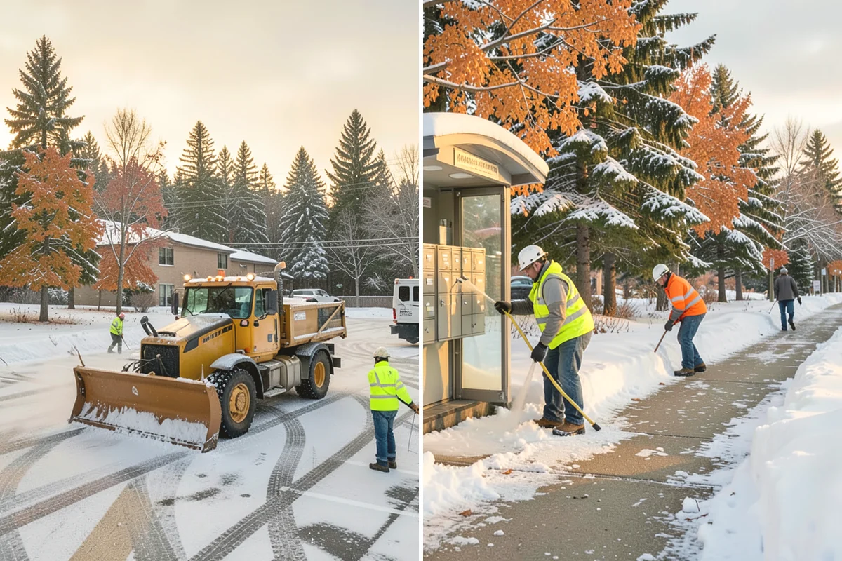 Slush Removal in Tukwila, King County, WA - Push and scrape slush from drive lanes and walkways