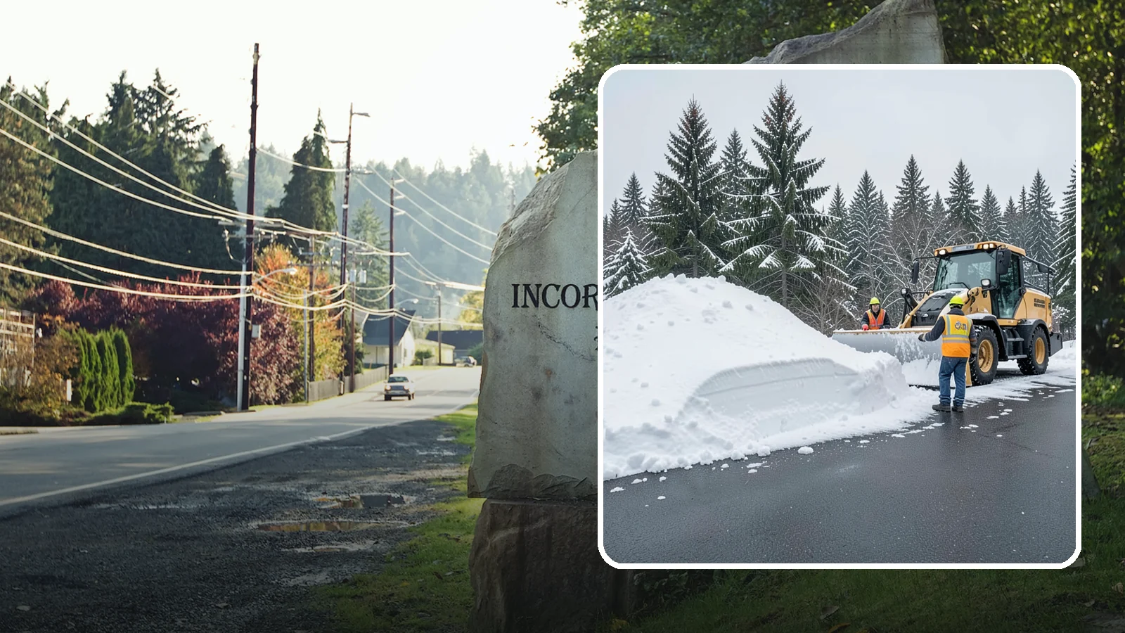 Slush Removal in Wilkeson, Pierce County, WA - We remove the messy slush that forms when Western Washington snow meets our marginal freezing temperatures.