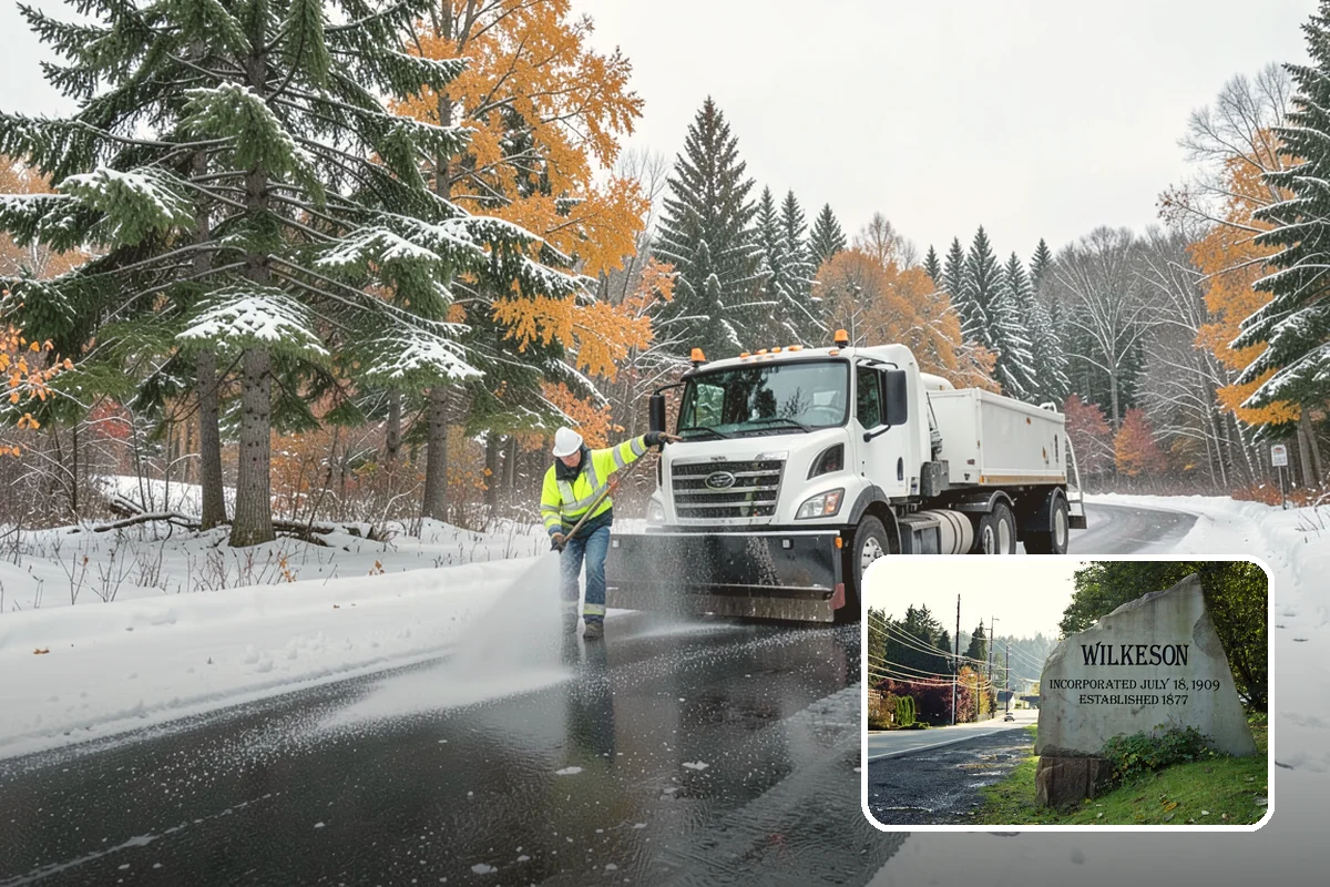 Slush Removal in Wilkeson, Pierce County, WA - Removal of waterlogged slush before it tracks indoors or refreezes