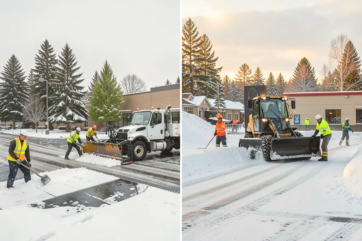 Snow Berm Removal in Algona, King County, WA - Identify hardened berms along edges and curbs