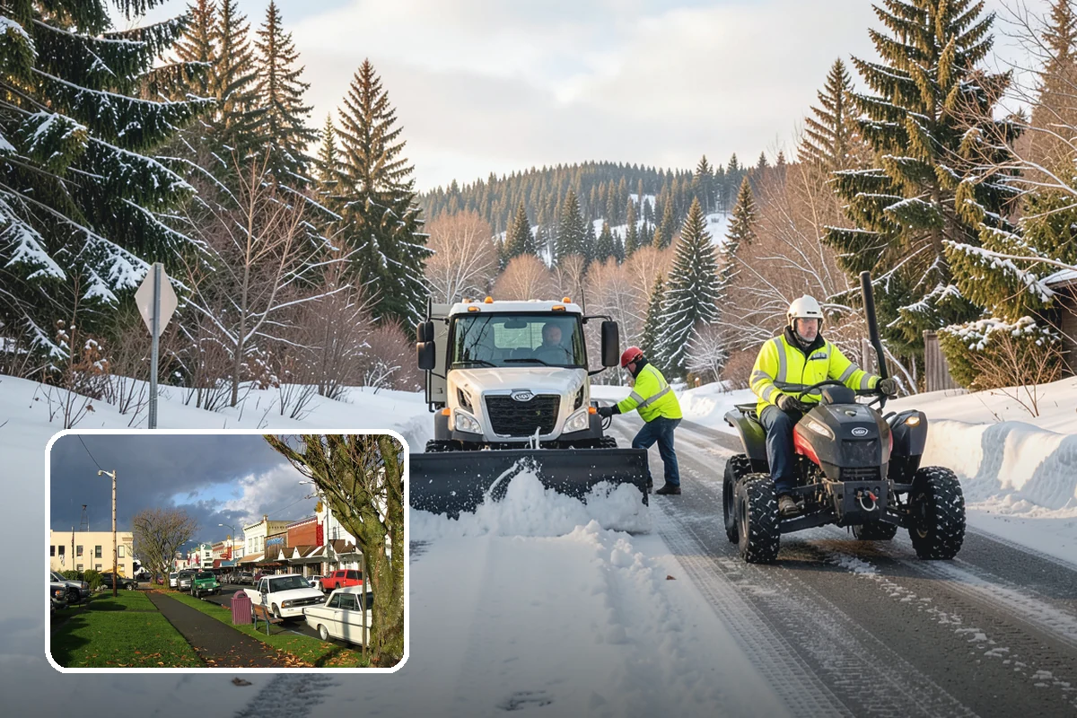 Snow Berm Removal in Arlington, Snohomish County, WA - Restores parking and curb access blocked by berms