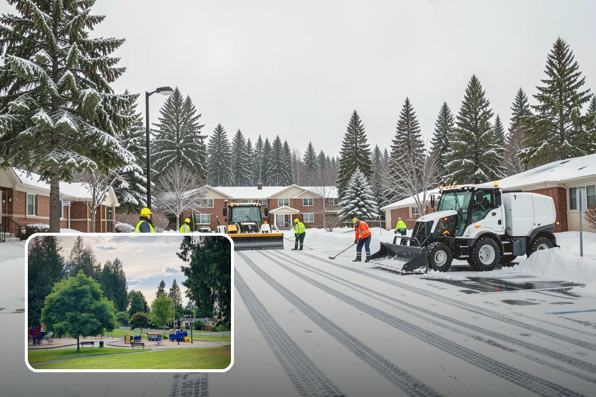 Snow Berm Removal in Bonney Lake, Pierce County, WA - Restores parking and curb access blocked by berms