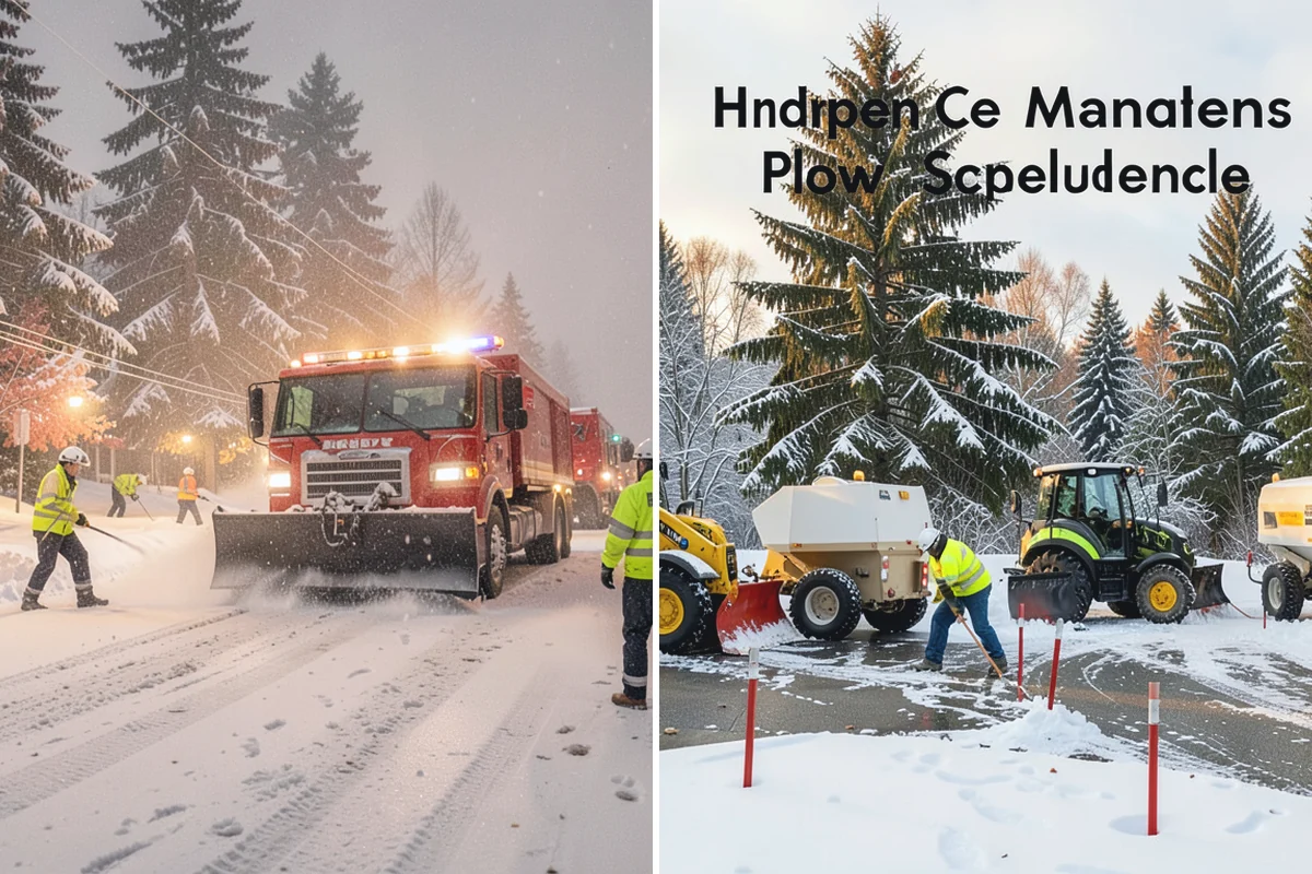 Snow Berm Removal in Bonney Lake, Pierce County, WA - Identify hardened berms along edges and curbs