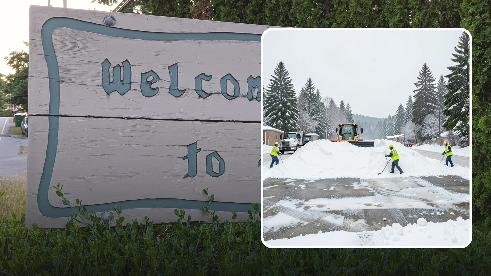 Snow Berm Removal in Brier, Snohomish County, WA - We remove the hard snow berms left along lot edges, curbs, and entrances by repeated plowing.