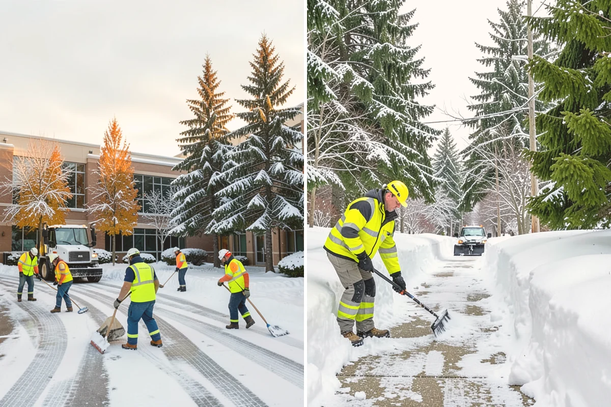 Snow Berm Removal in Brier, Snohomish County, WA - Identify hardened berms along edges and curbs
