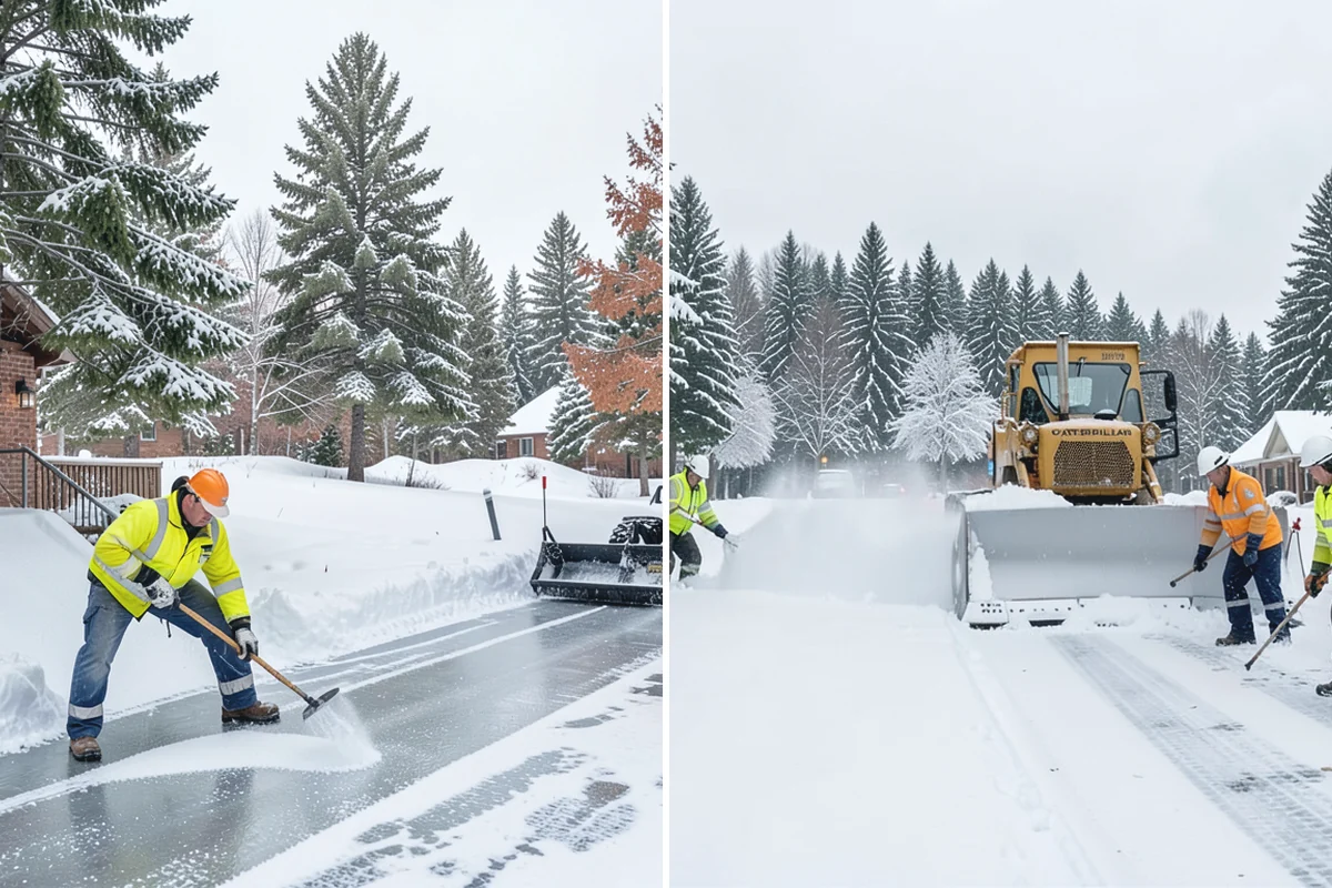 Snow Berm Removal in Buckley, Pierce County, WA - Identify hardened berms along edges and curbs