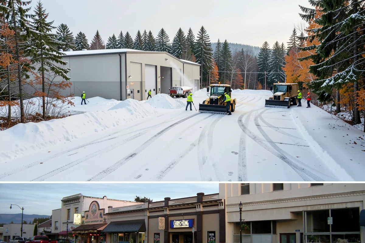 Snow Berm Removal in Burlington, Skagit County, WA - Snow berm removal is needed later in winter once repeated plowing has compacted edge piles into hardened ridges.