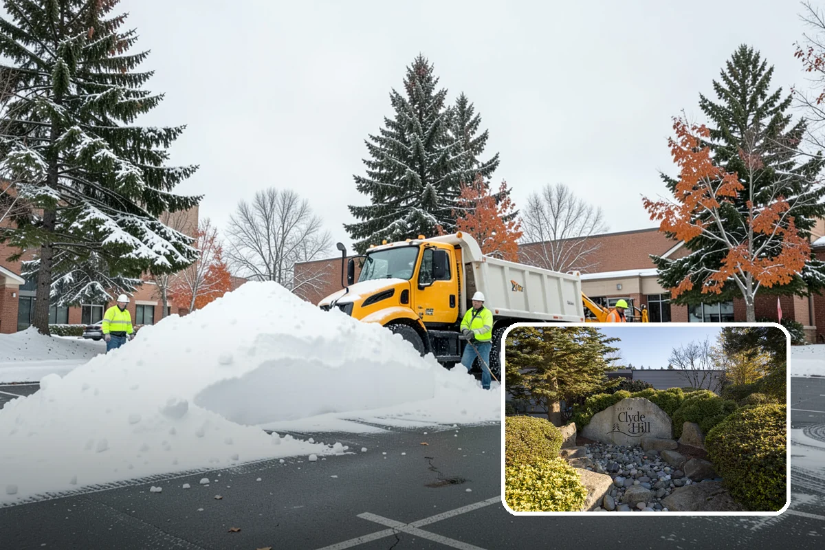 Snow Berm Removal in Clyde Hill, King County, WA - Restores parking and curb access blocked by berms