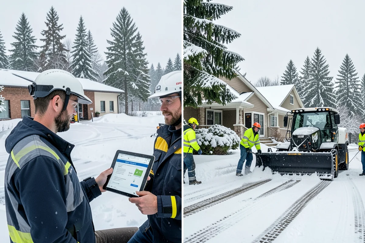 Snow Berm Removal in Clyde Hill, King County, WA - Identify hardened berms along edges and curbs