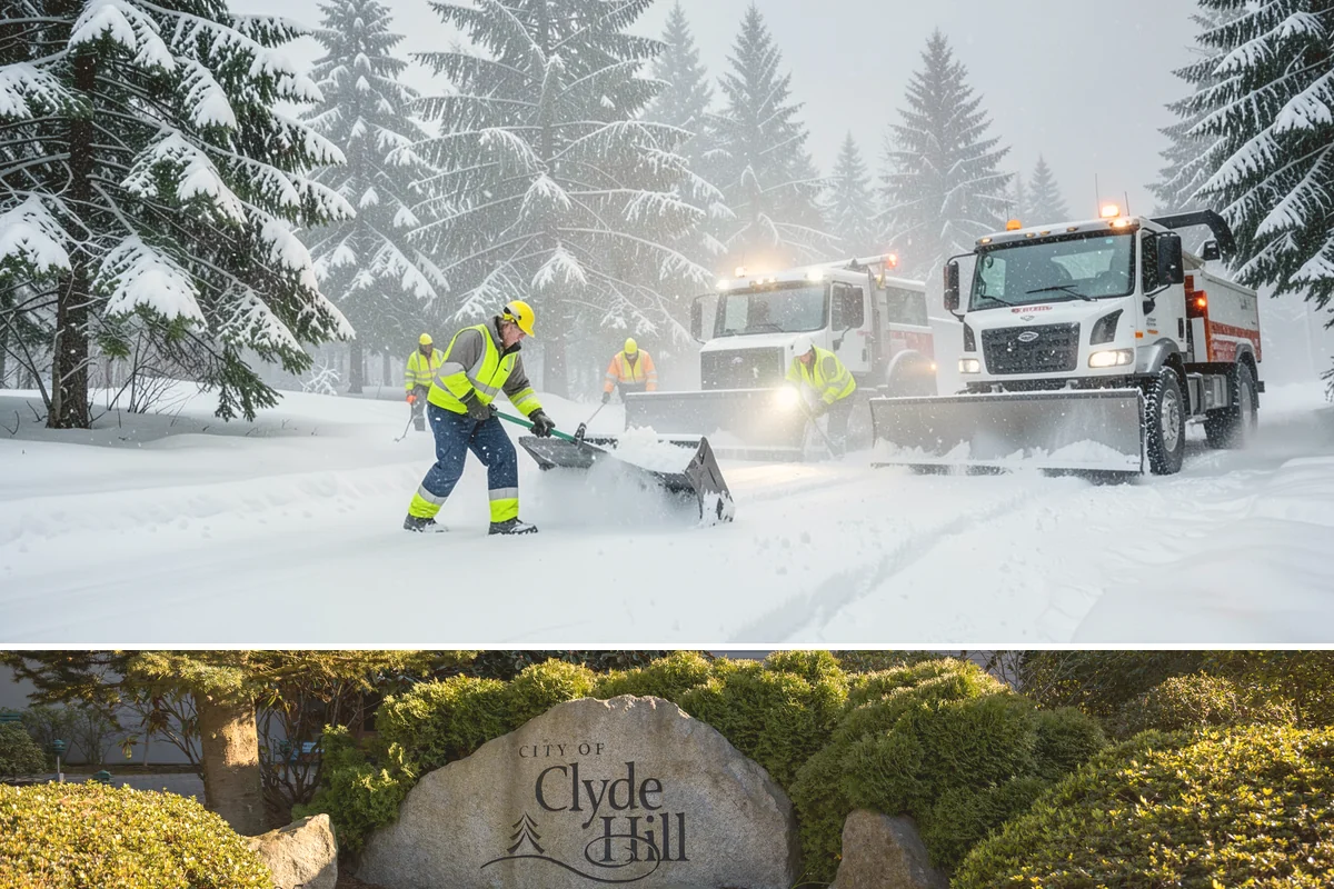 Snow Berm Removal in Clyde Hill, King County, WA - Snow berm removal is needed later in winter once repeated plowing has compacted edge piles into hardened ridges.
