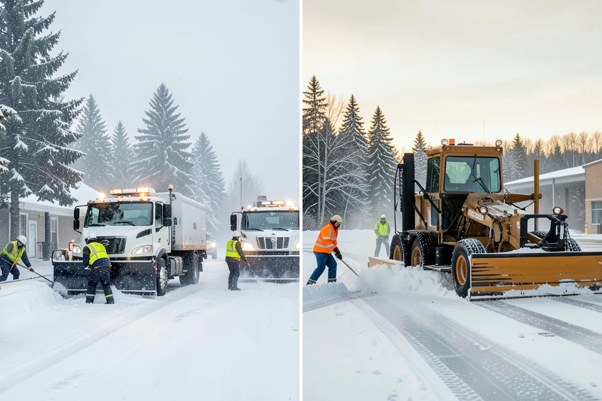 Snow Berm Removal in Concrete, Skagit County, WA - Identify hardened berms along edges and curbs