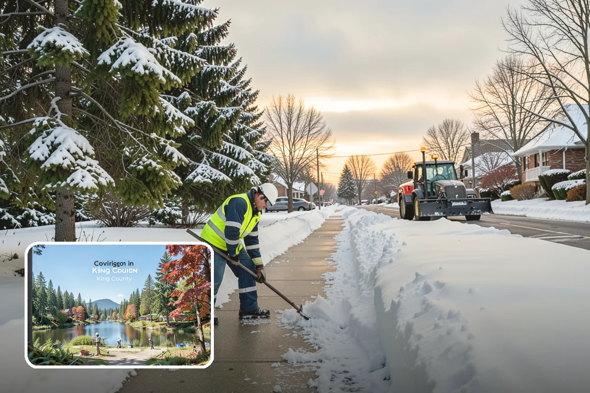 Snow Berm Removal in Covington, King County, WA - Restores parking and curb access blocked by berms