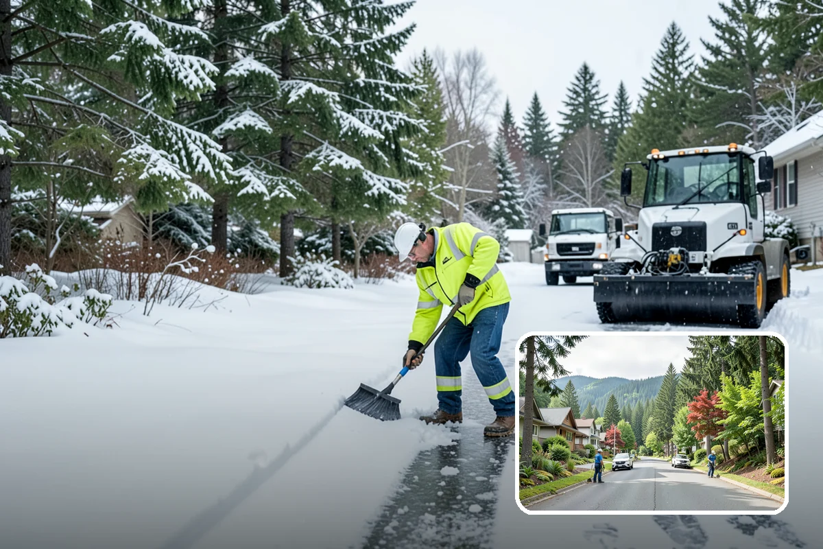 Snow Berm Removal in Darrington, Snohomish County, WA - Restores parking and curb access blocked by berms