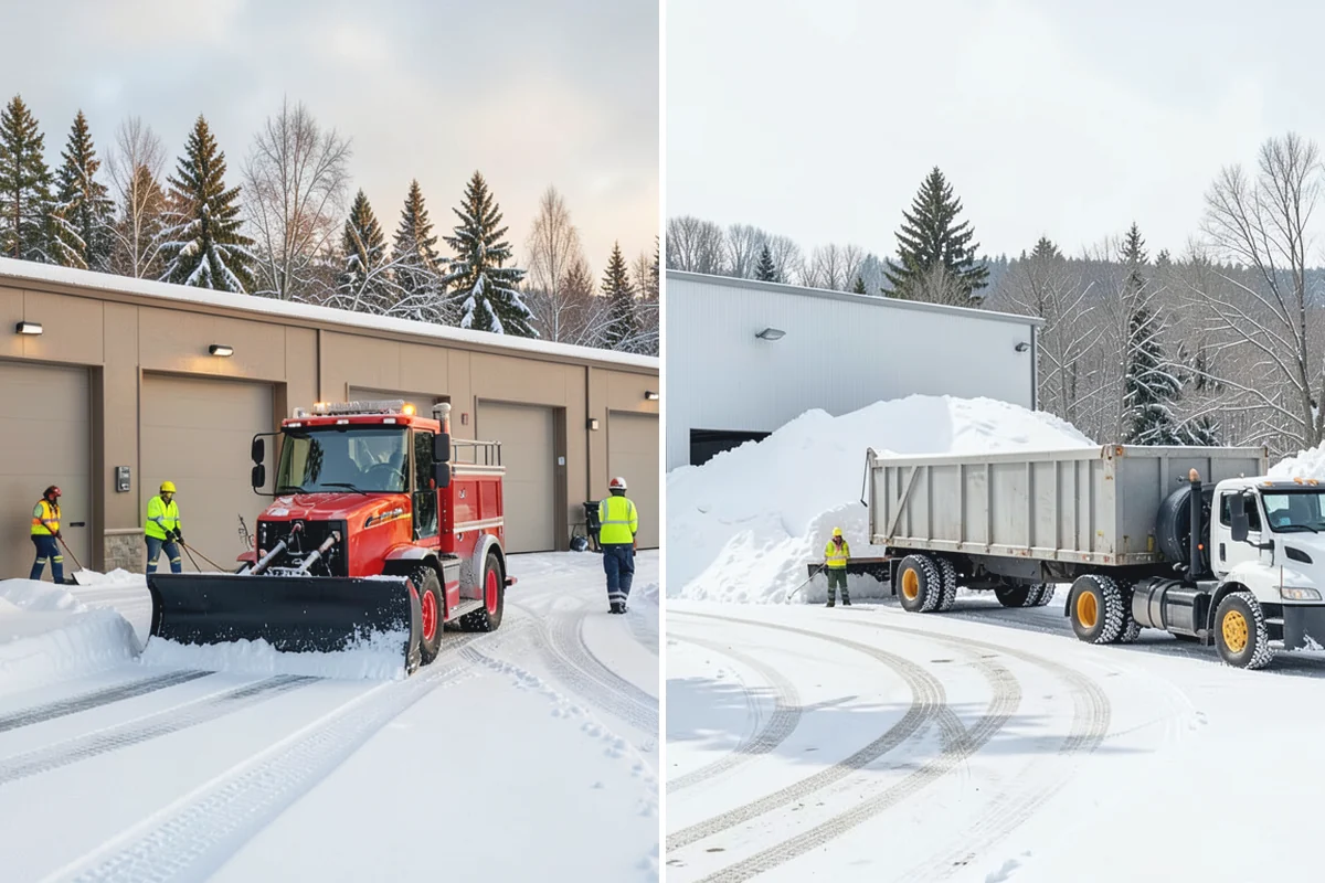 Snow Berm Removal in Des Moines, King County, WA - Identify hardened berms along edges and curbs