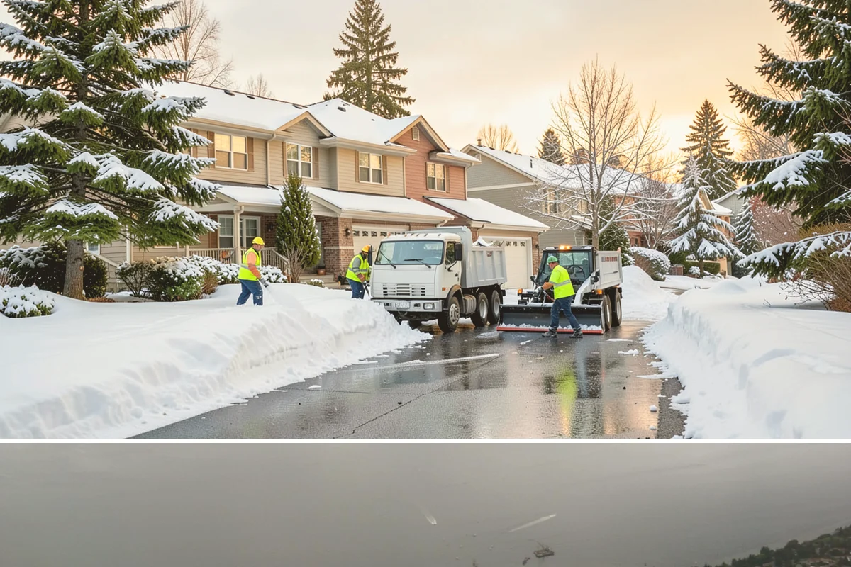 Snow Berm Removal in Des Moines, King County, WA - Snow berm removal is needed later in winter once repeated plowing has compacted edge piles into hardened ridges.